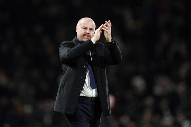 Everton manager Sean Dyche admits his players may have been affected by the team’s point deduction (Adam Davy/PA)