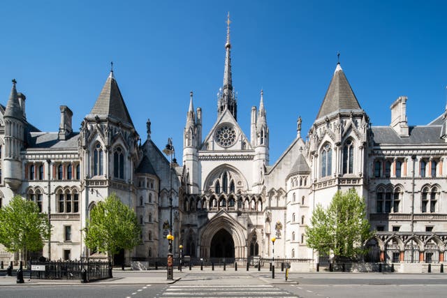 A view of The Royal Courts of Justice in London (Aaron Chown/PA)