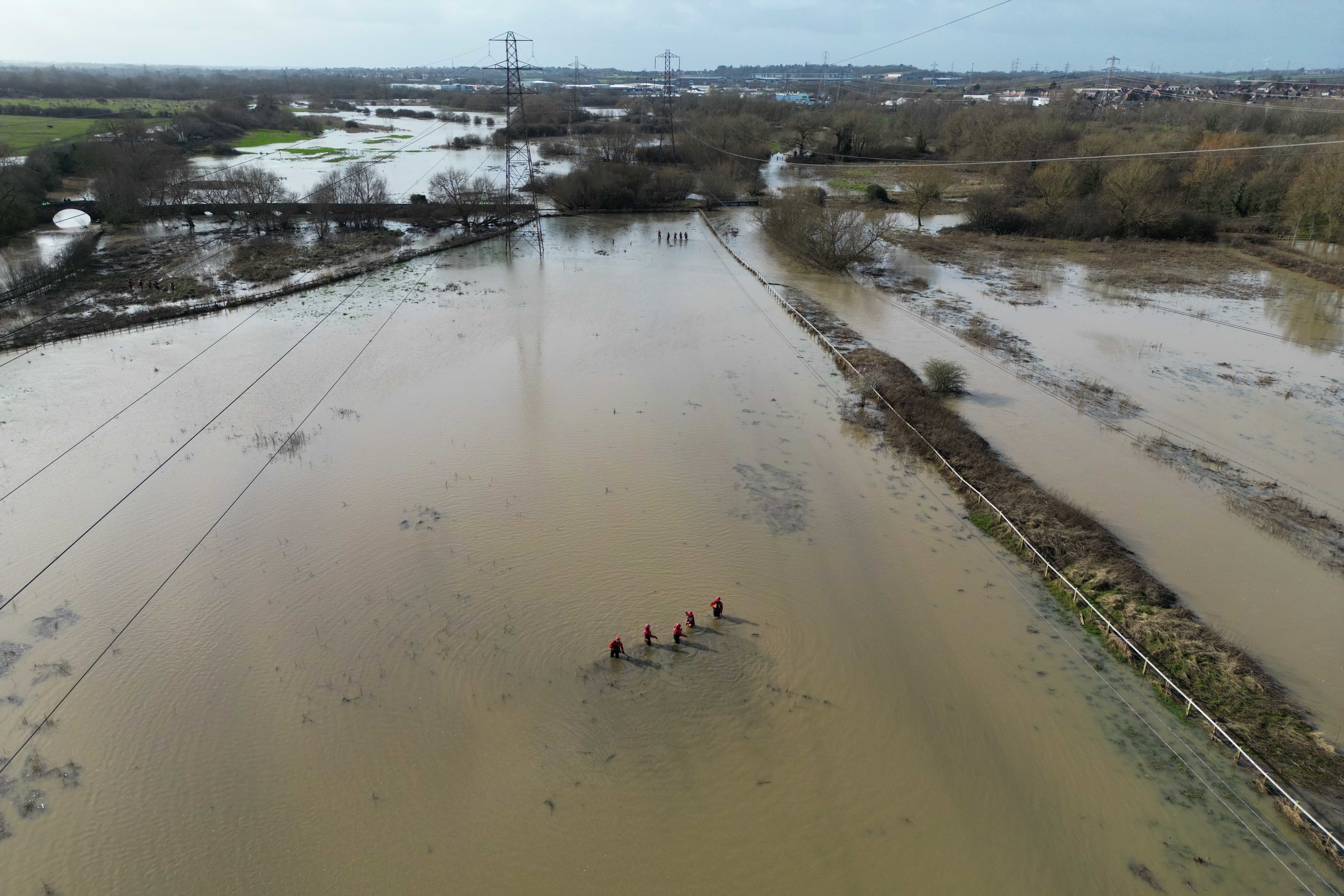 <p>Searchers scour 8.8 hectares of Aylestone Meadows </p>