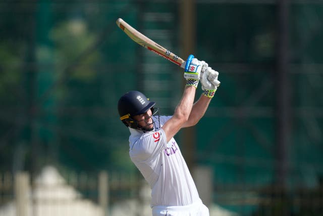 Zak Crawley believes England are in control of the fourth Test in Ranchi (Ajit Solanki/AP)