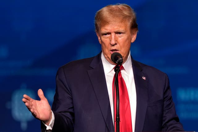 <p>Donald Trump gave a weary speech to conservative Christians on 22 February </p>