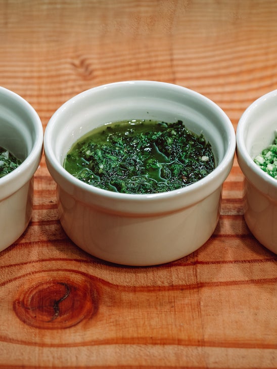 Give grilled meat and fish a bold punch of flavour with this chickweed chimichurri