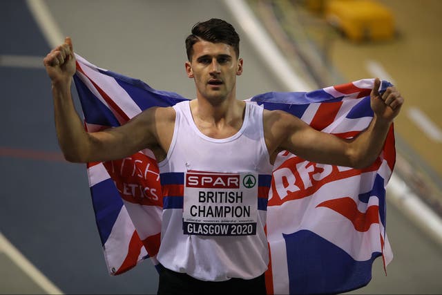 <p>Guy Learmonth’s invite to the World Indoor Championships in Glasgow has been rejected </p>