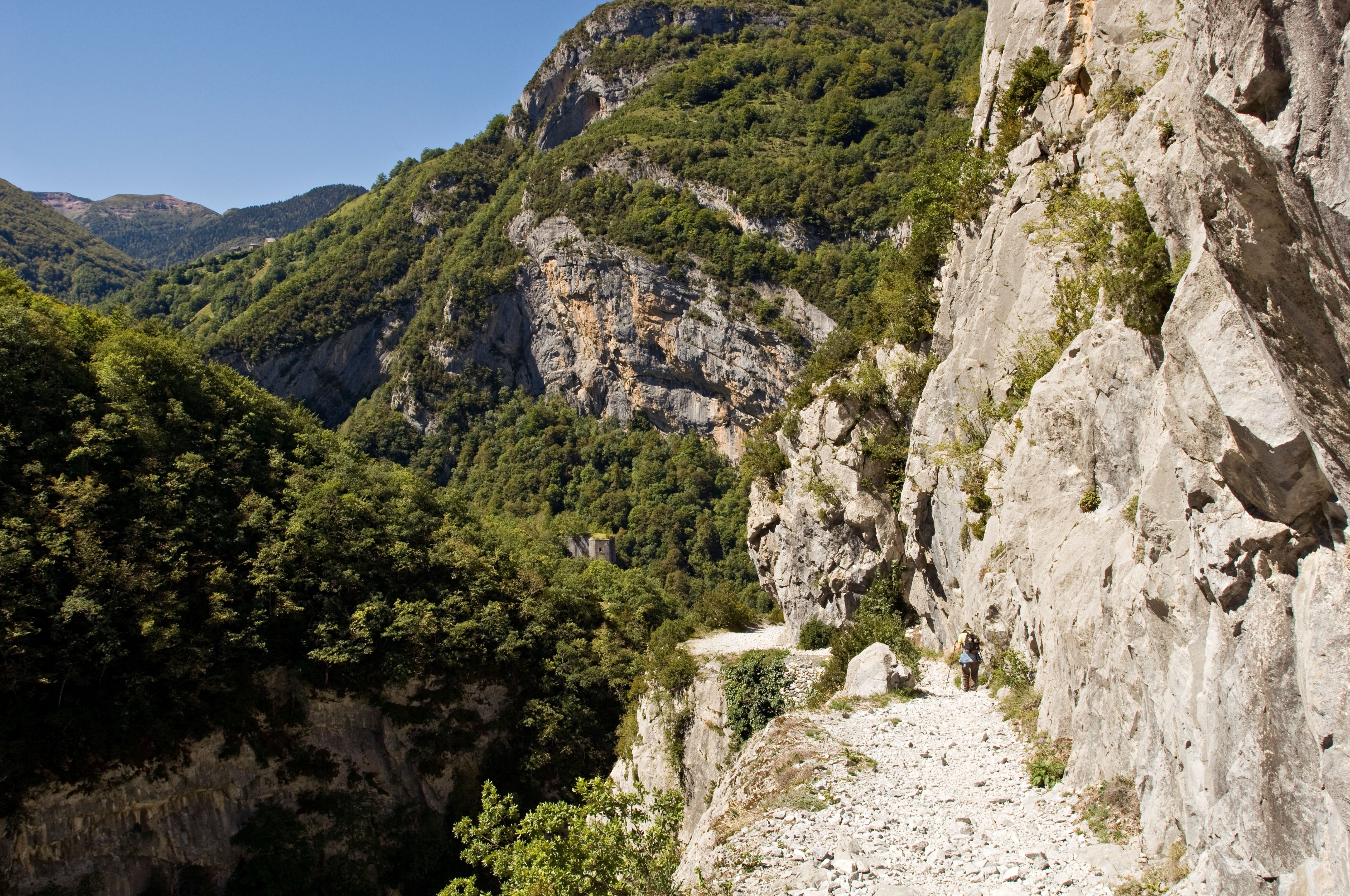 Life on the edge: the precipitous Chemin de la Mature in the Pyrenees