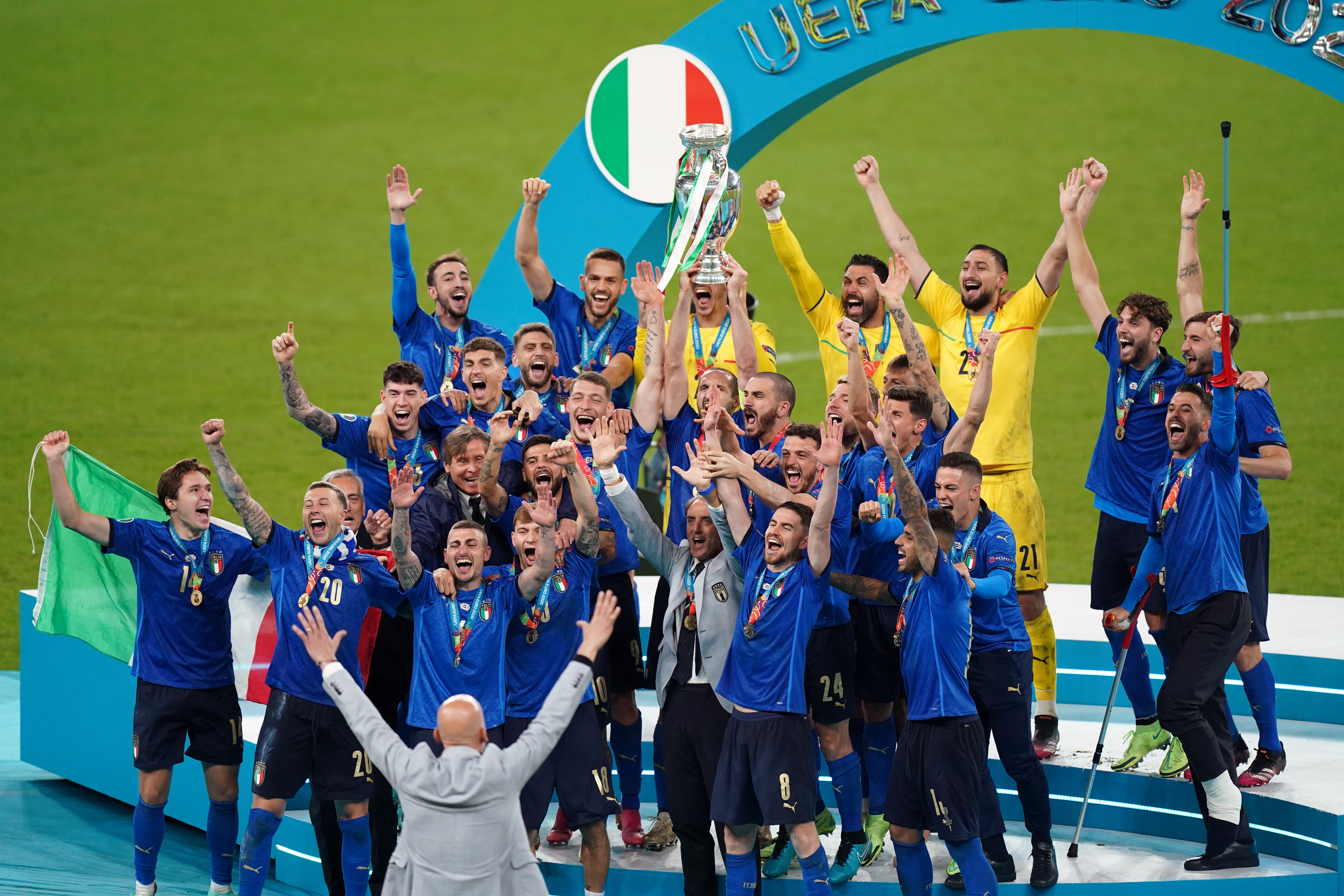 Italy beat England in the Euro 2020 final at Wembley (Mike Egerton/PA)