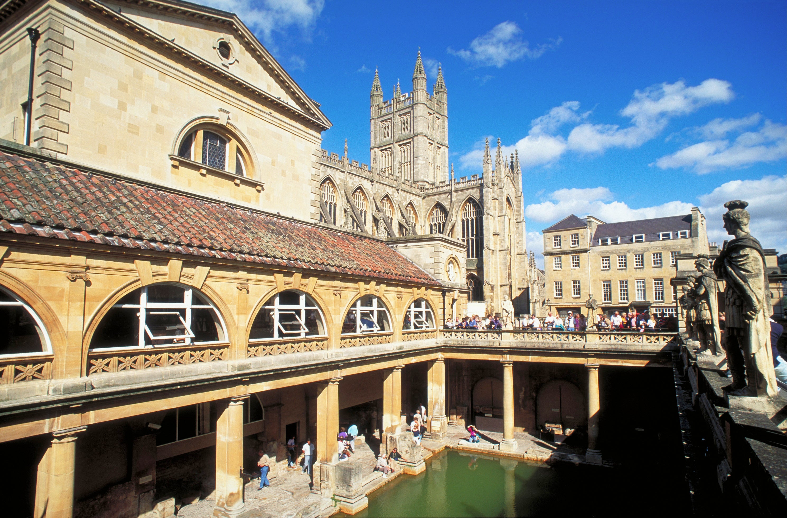 <p>The Roman Baths are among the attractions in Bath which make it a Unesco world heritage site</p>