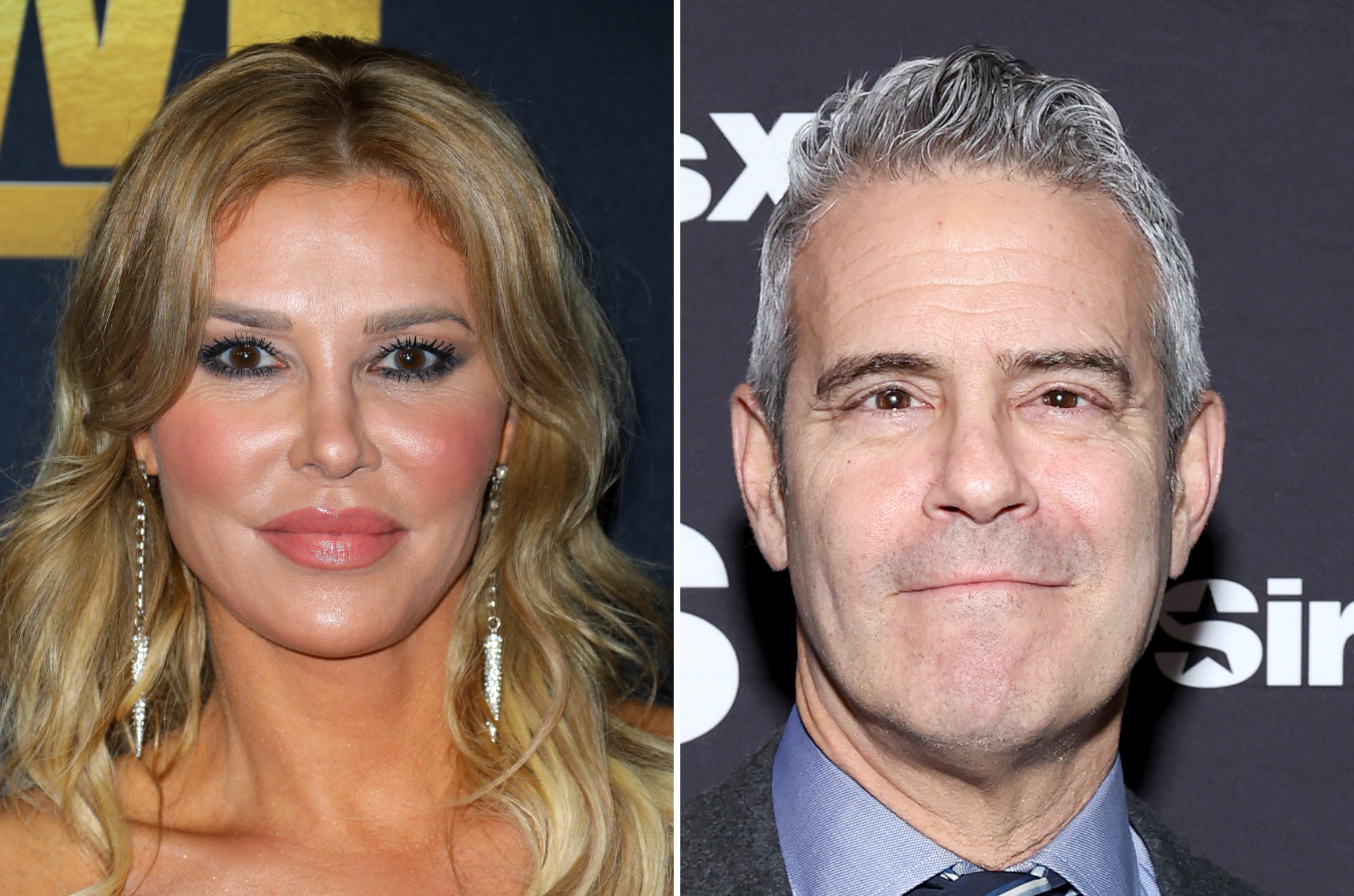 <p>Brandi Glanville and Andy Cohen</p>