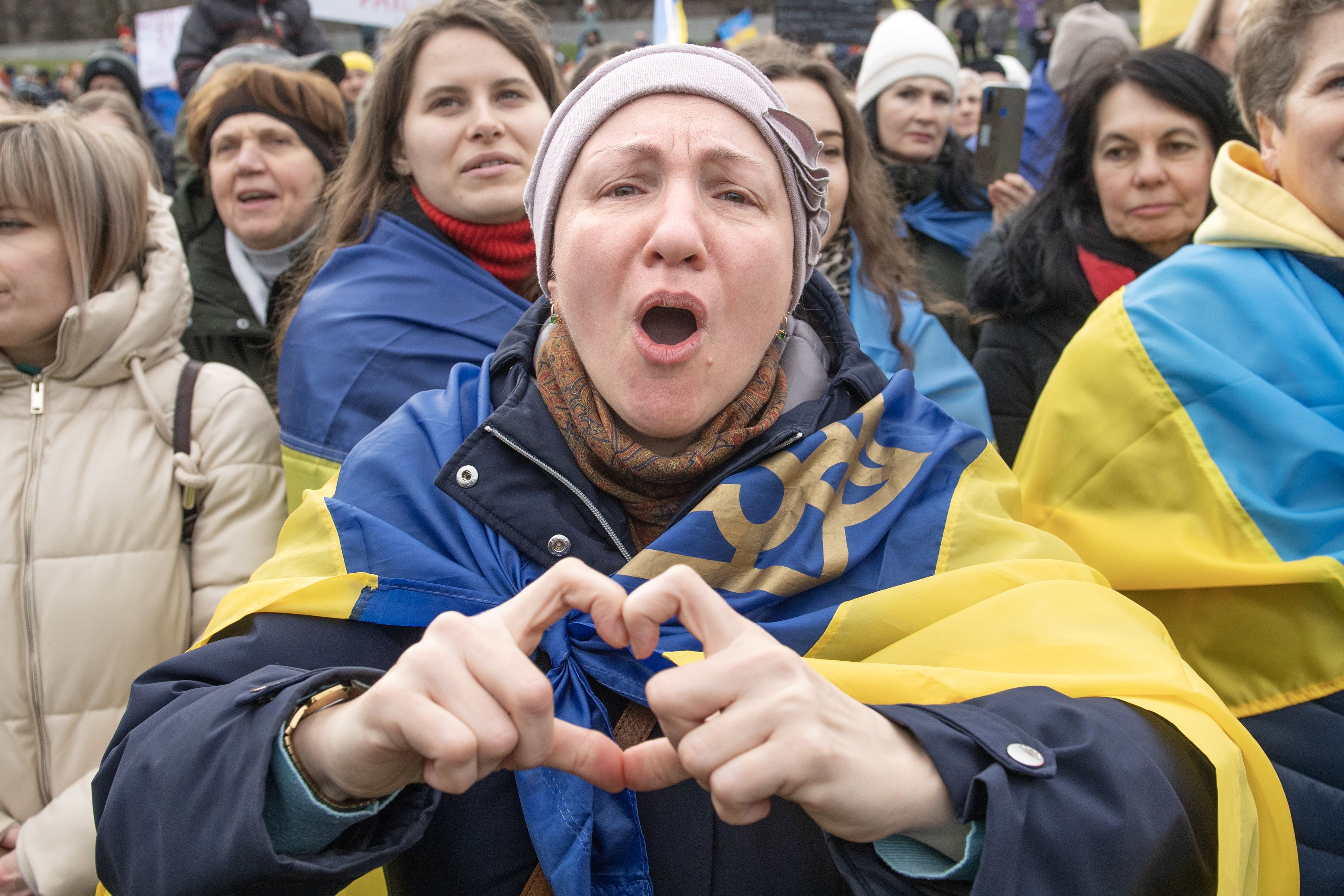 The two-year anniversary of the Russian invasion of Ukraine is being marked (PA)