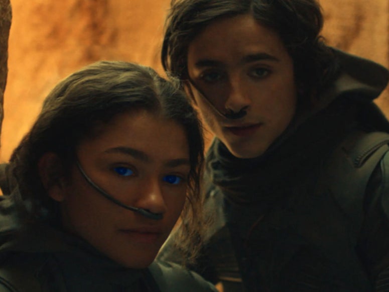 Zendaya and Timothée Chalamet in ‘Dune: Part 2’