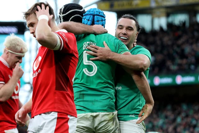 <p>Ireland secured a hard-fought bonus-point win over Wales in Dublin </p>