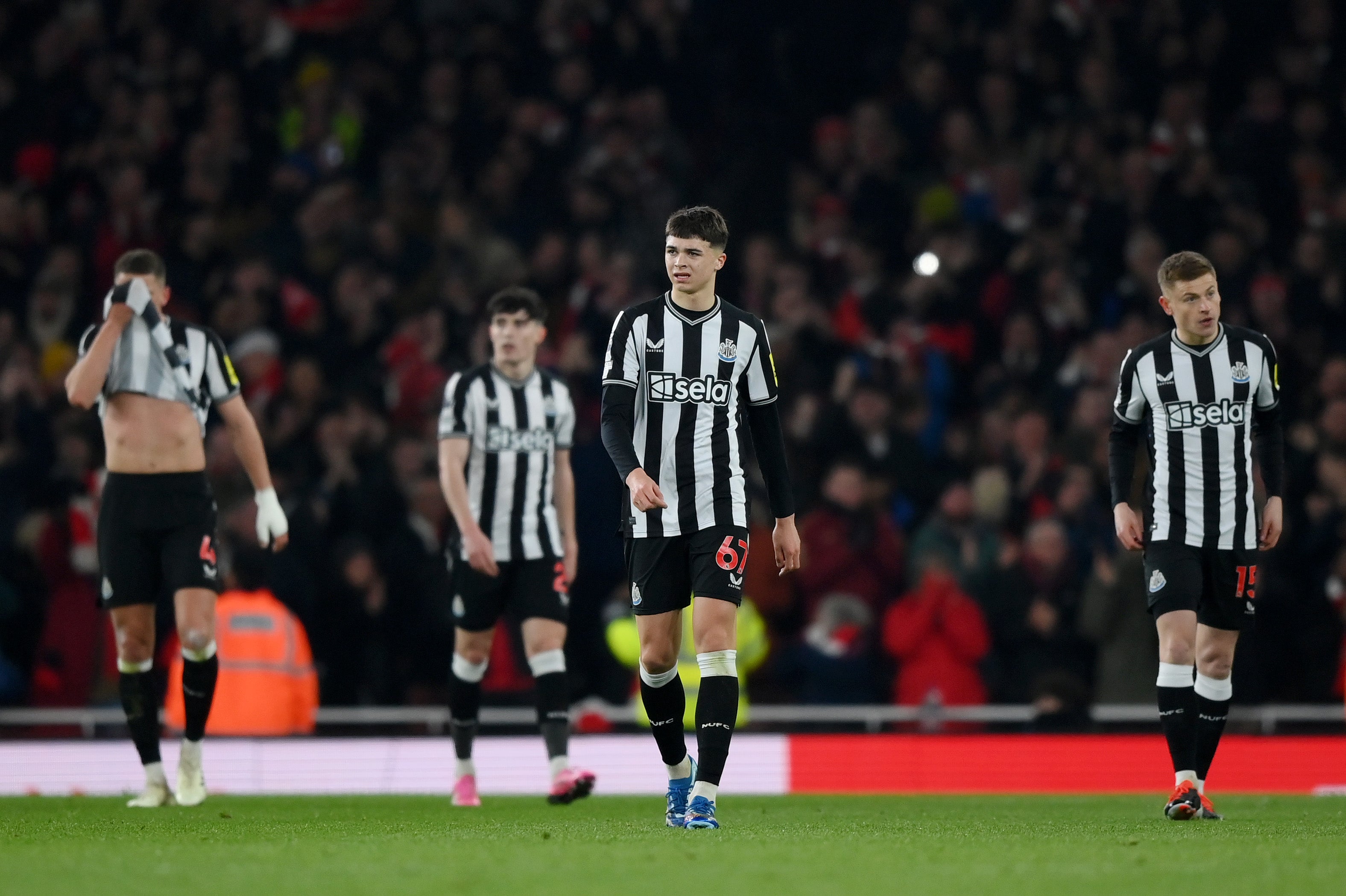 Newcastle were thrashed at the Emirates