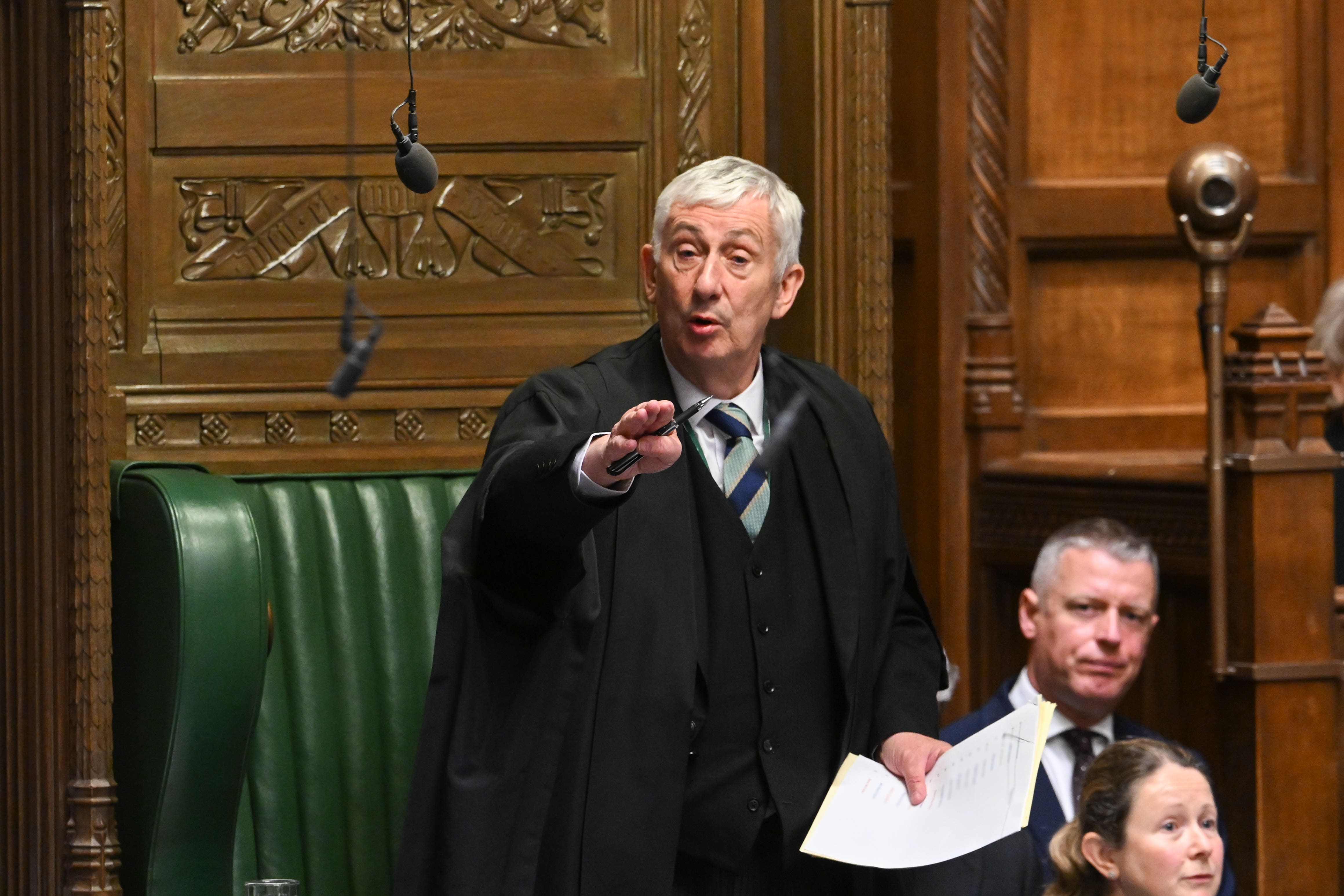 Commons speaker Lindsay Hoyle has held talks with parliamentary staff following the incident