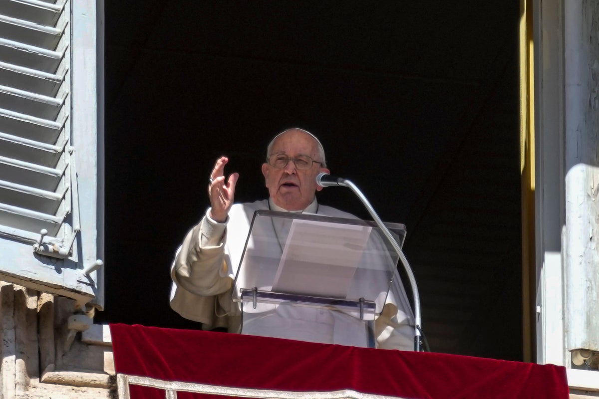 Pope delivers Sunday prayers from Vatican window after suffering mild flu