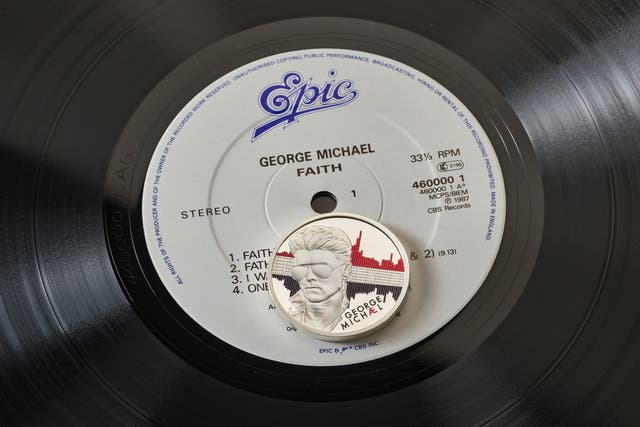 <p>The George Michael coin</p>
