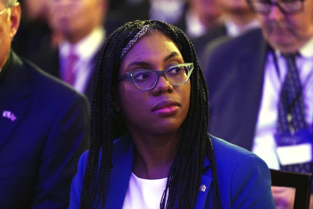 Kemi Badenoch will be in Abu Dhabi this week (Aaron Chown/PA)