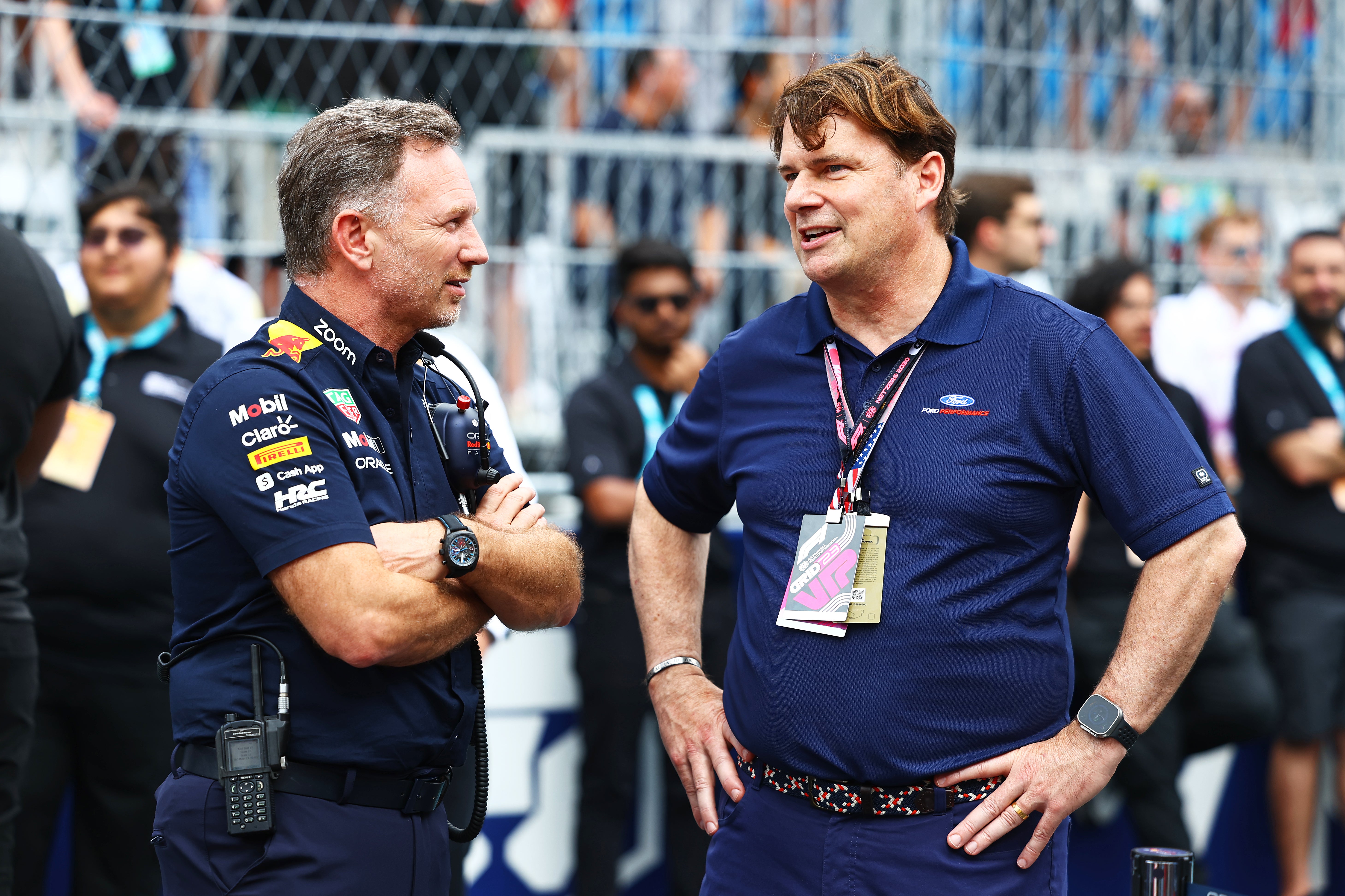 Ford CEO Jim Farley (right) has crticised Red Bull for a ‘lack of full transparency’