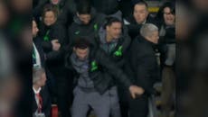 Watch moment injured Darwin Nunez hurdles barrier celebrating Liverpool win in Carabao Cup