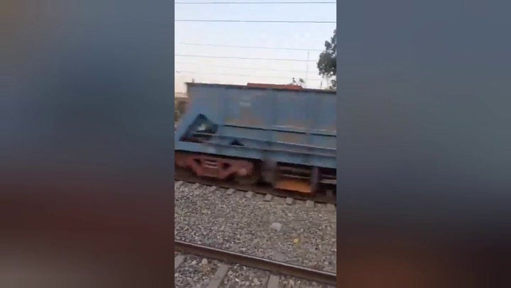 <p>Runaway train ‘travels at highspeed for 50 miles without driver’ in India.</p>