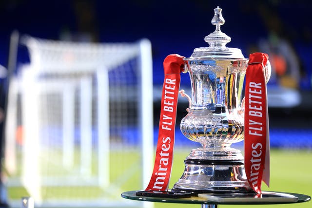 <p>The FA Cup trophy is the prize at Wembley in May</p>