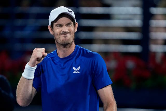 <p>Andy Murray beat Denis Shapovalov at the Dubai Open </p>