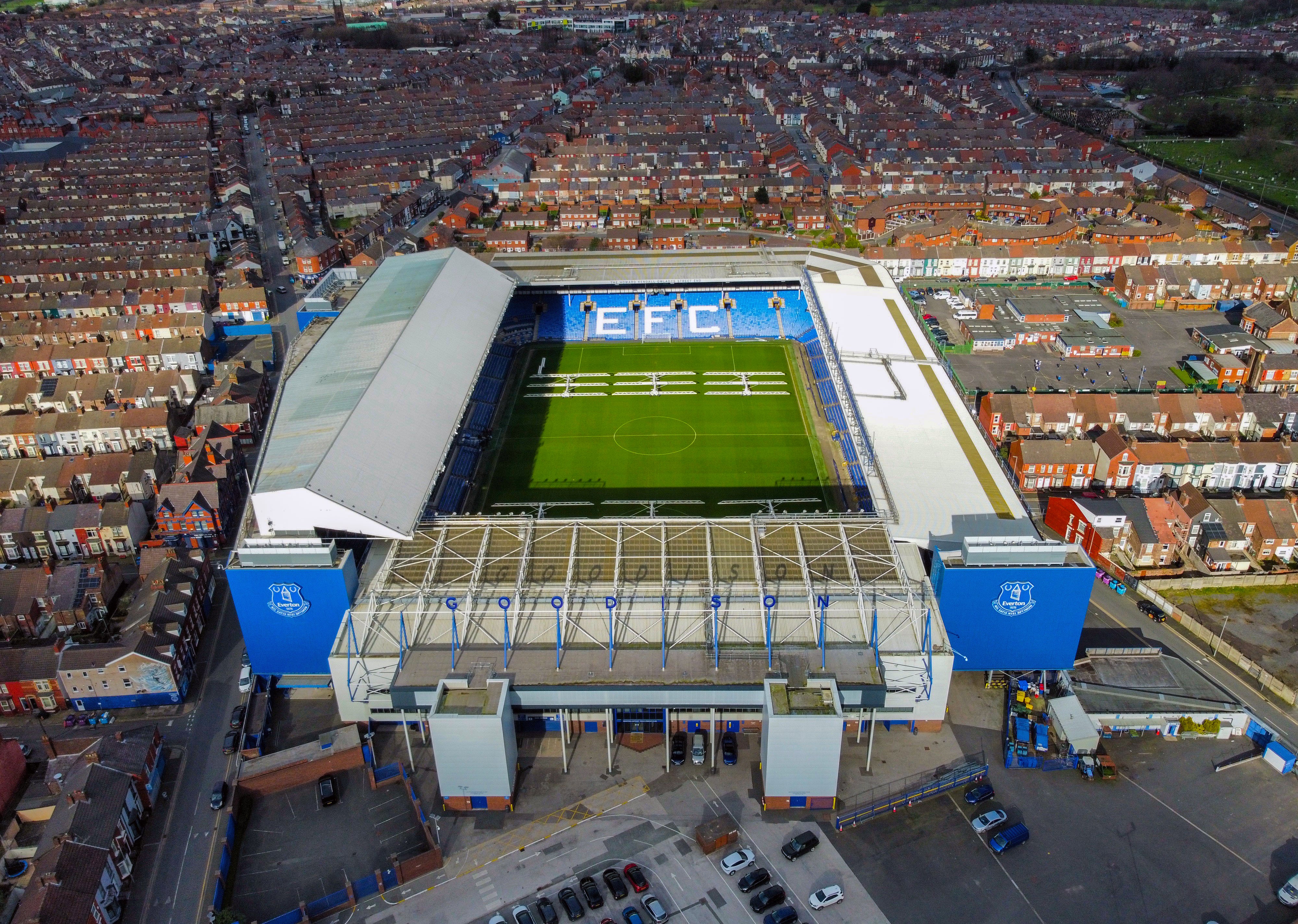 <p>Everton borrowed money to fund their move from Goodison Park to Bramley-Moore Dock </p>