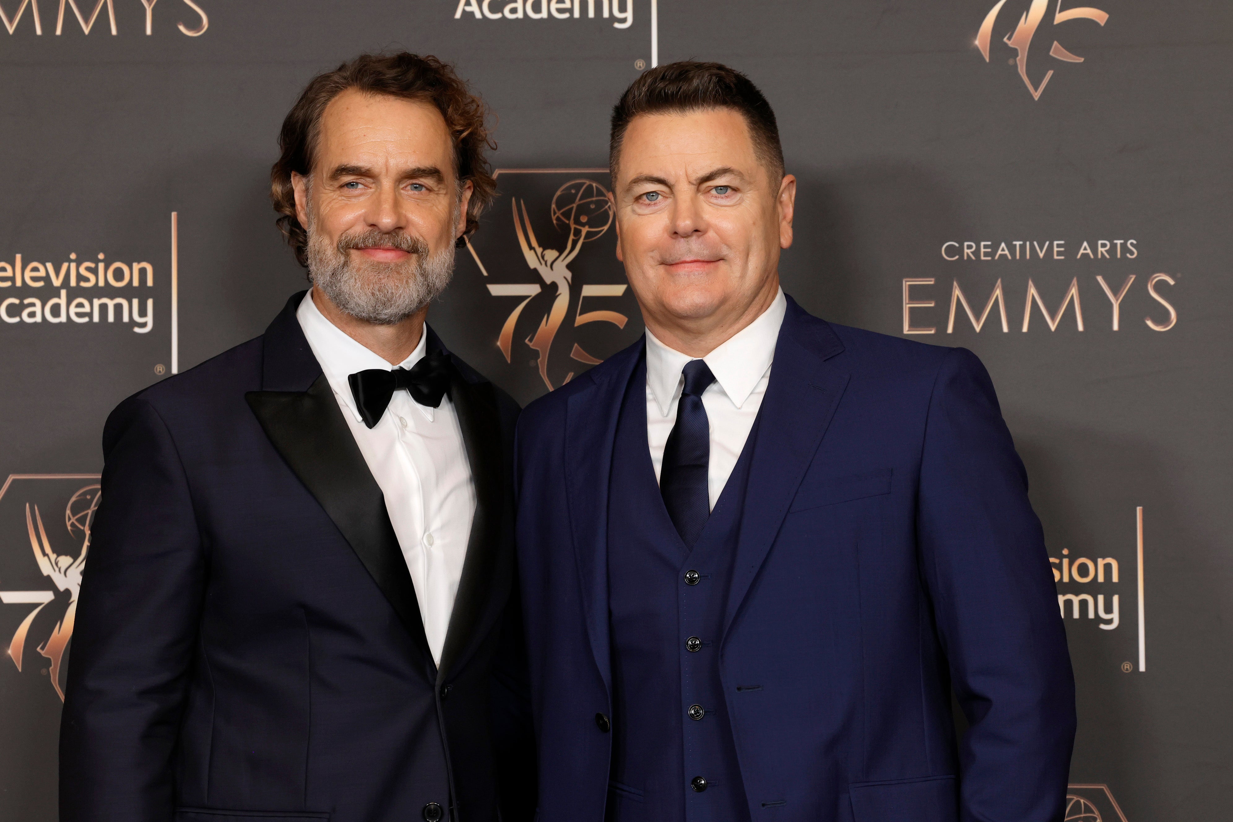 Murray Bartlett and Nick Offerman at the 2024 Emmy’s