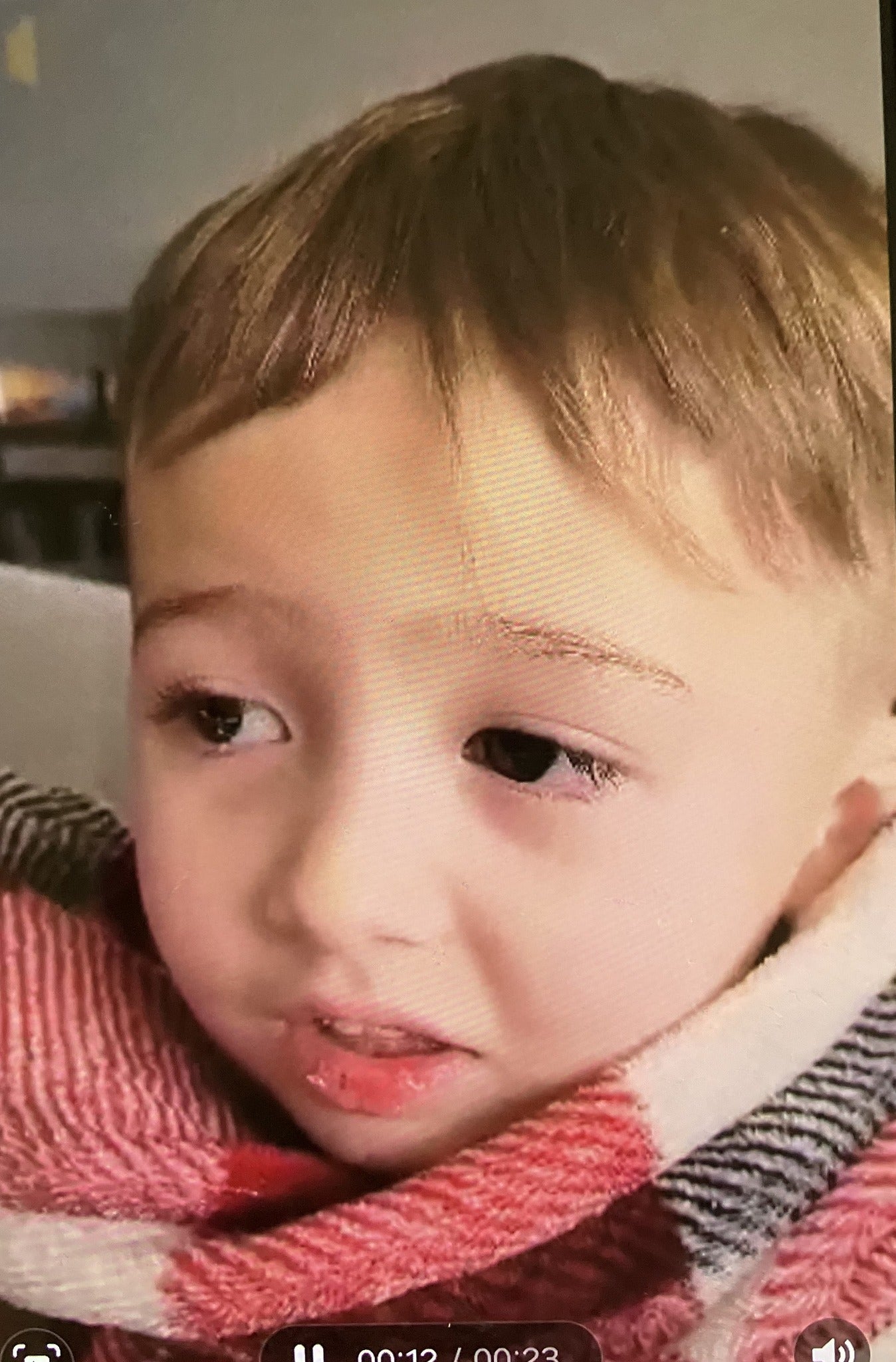 Elijah’s red-and-white blanket is the only clue reported to have been found since his disappearance