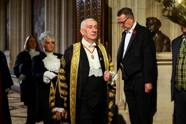 Sir Lindsay Hoyle denied a request for an emergency debate on Gaza, prompting accusations he had broken his word (Hannah McKay/PA)