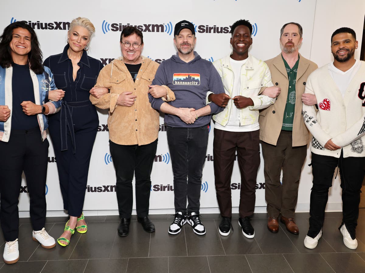 Ted Lasso cast twins in matching tracksuits at People&rsquo;s SAG Awards after-party