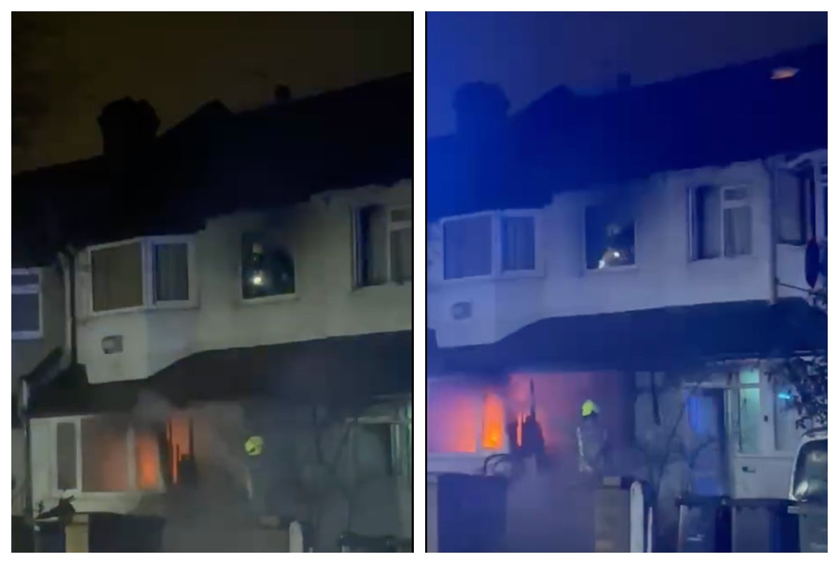 Woman arrested for arson and murder after man found dead in London house blaze