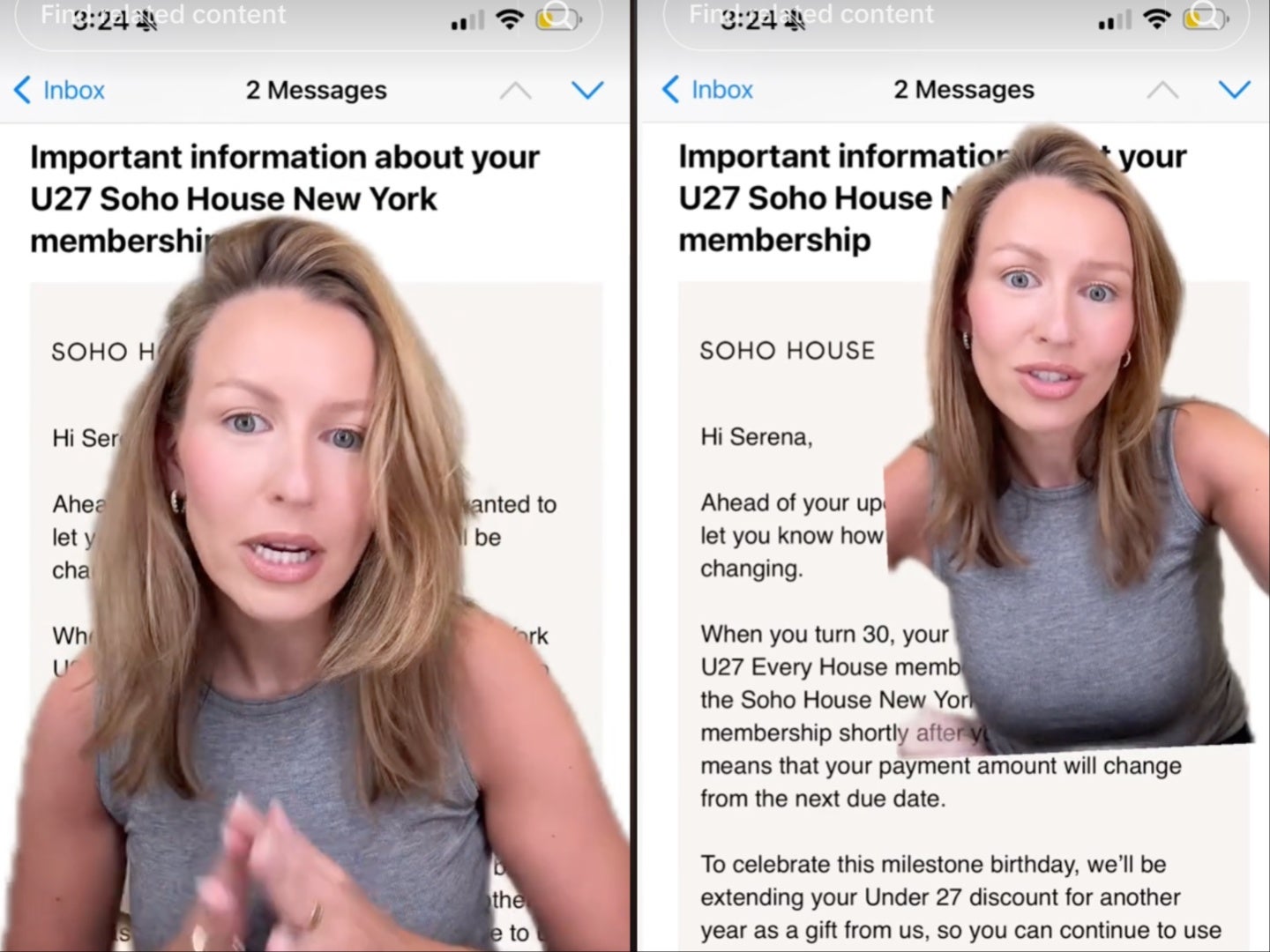 <p>Influencer accuses Soho House of 'ageism' after membership increases when she turns 30</p>