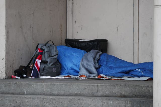 Homelessness organisations said they are facing a dire situation as they called for more funding ahead of the spring Budget (Yui Mok/PA)