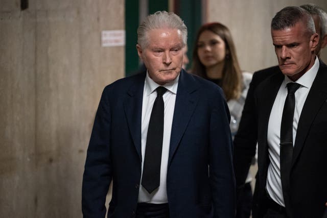 <p>Don Henley arriving in court in New York</p>