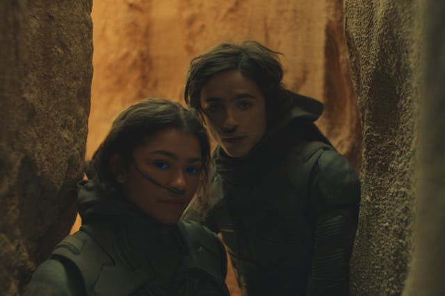 <p>Zendaya and Chalamet in ‘Dune'</p>