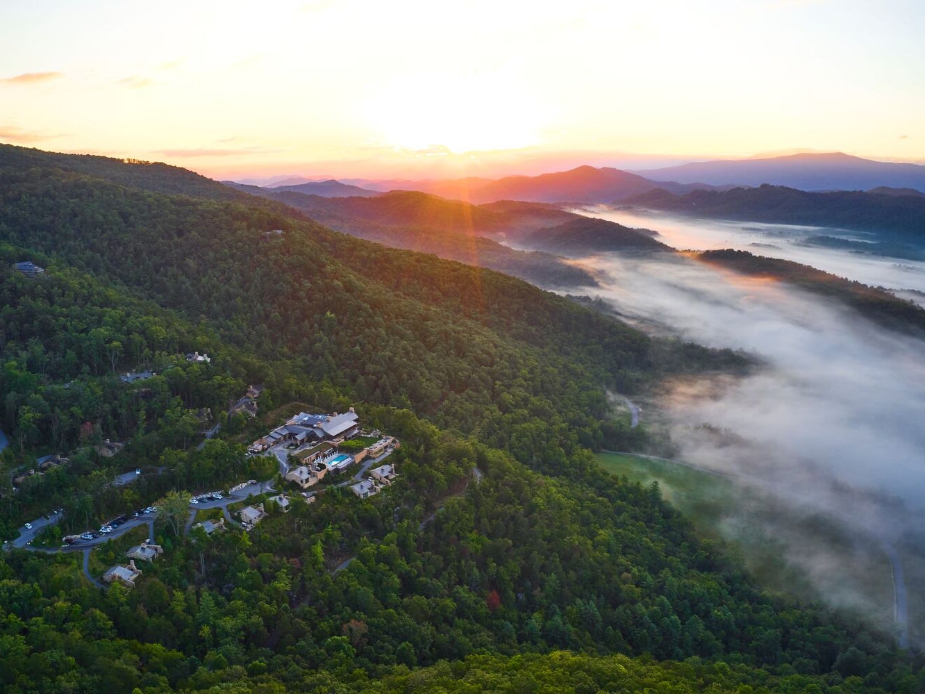 Blackberry Mountain resort is nestled in Tennessee’s Great Smoky Mountains