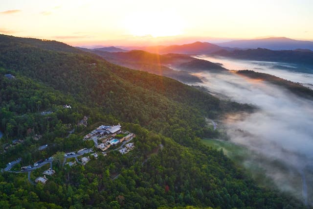 <p>Blackberry Mountain resort is nestled in Tennessee’s Great Smoky Mountains</p>