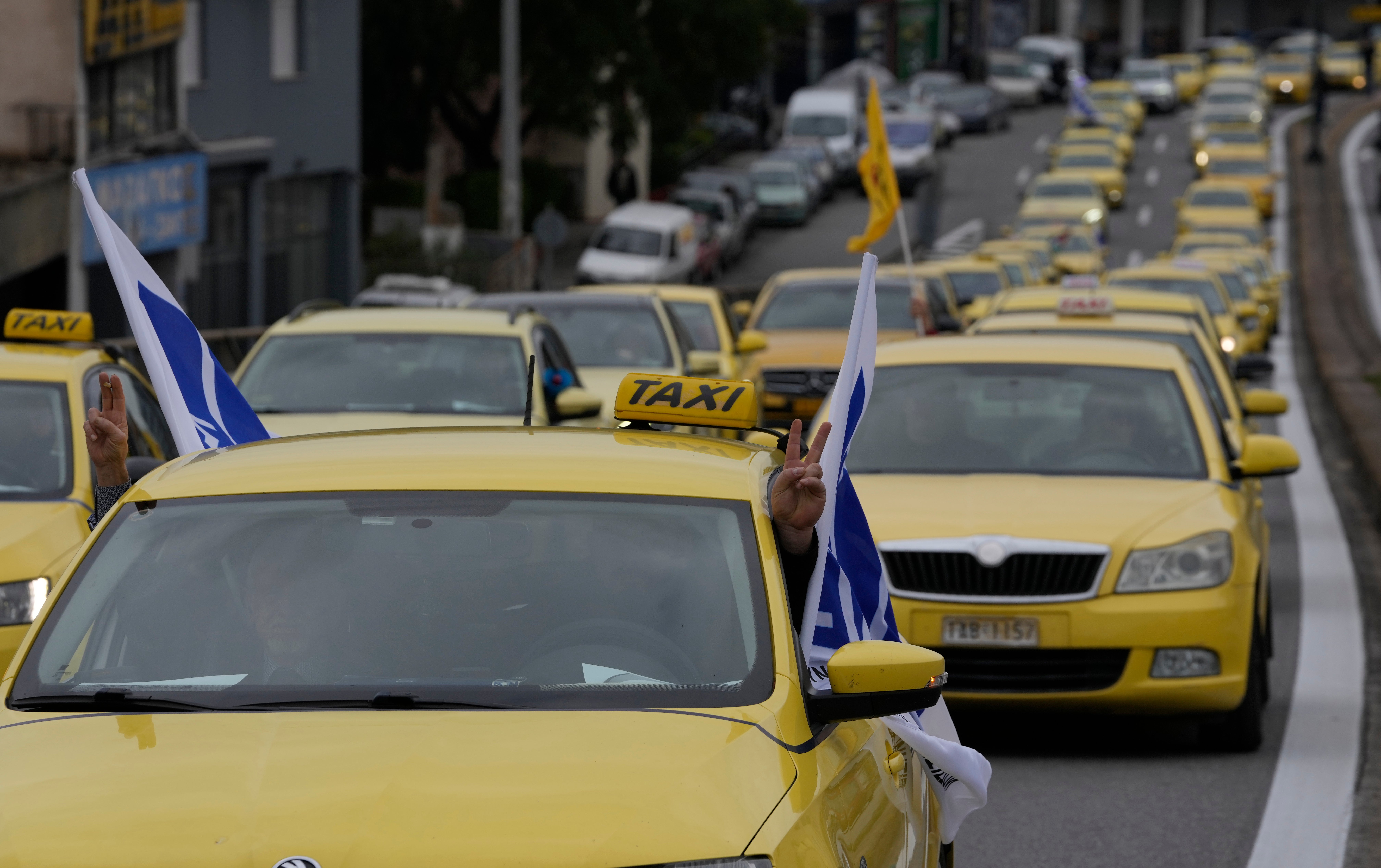 Greece Taxi Protest
