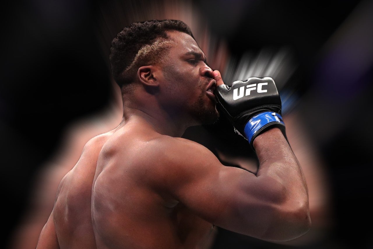 Ngannou during his devastating run-up to winning the UFC heavyweight title