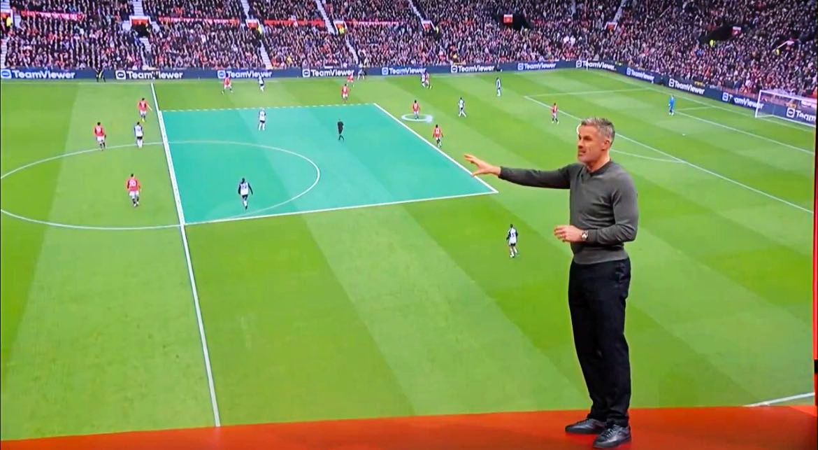 Jamie Carragher dissects Manchester United’s defensive shape on Sky Sports