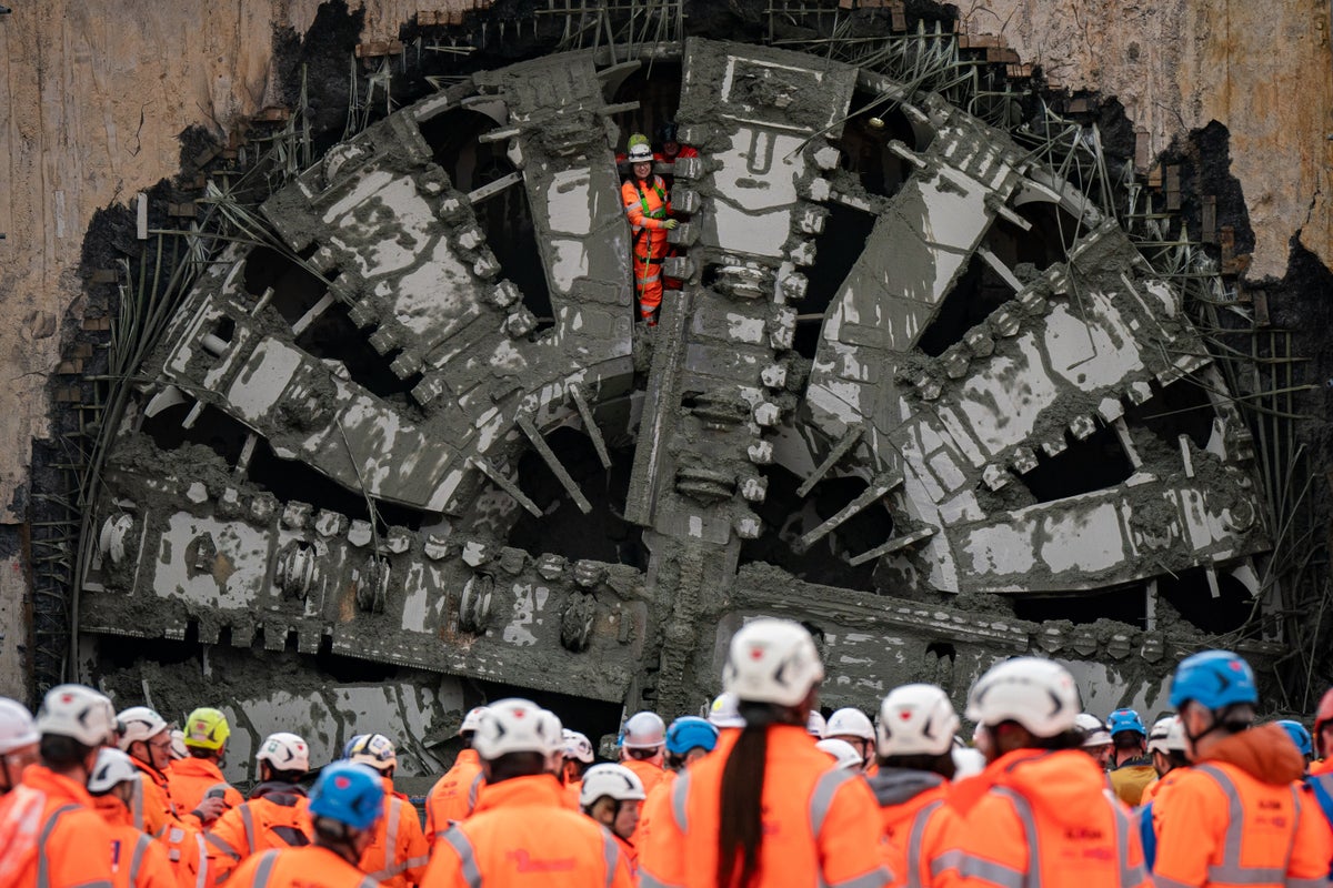 Moment machine digging HS2’s longest tunnel breaks through after 10-mile journey