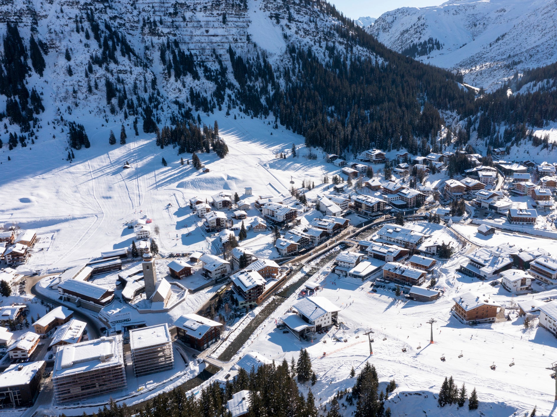 Lech, along with St Anton, combine to form Austria’s largest ski area