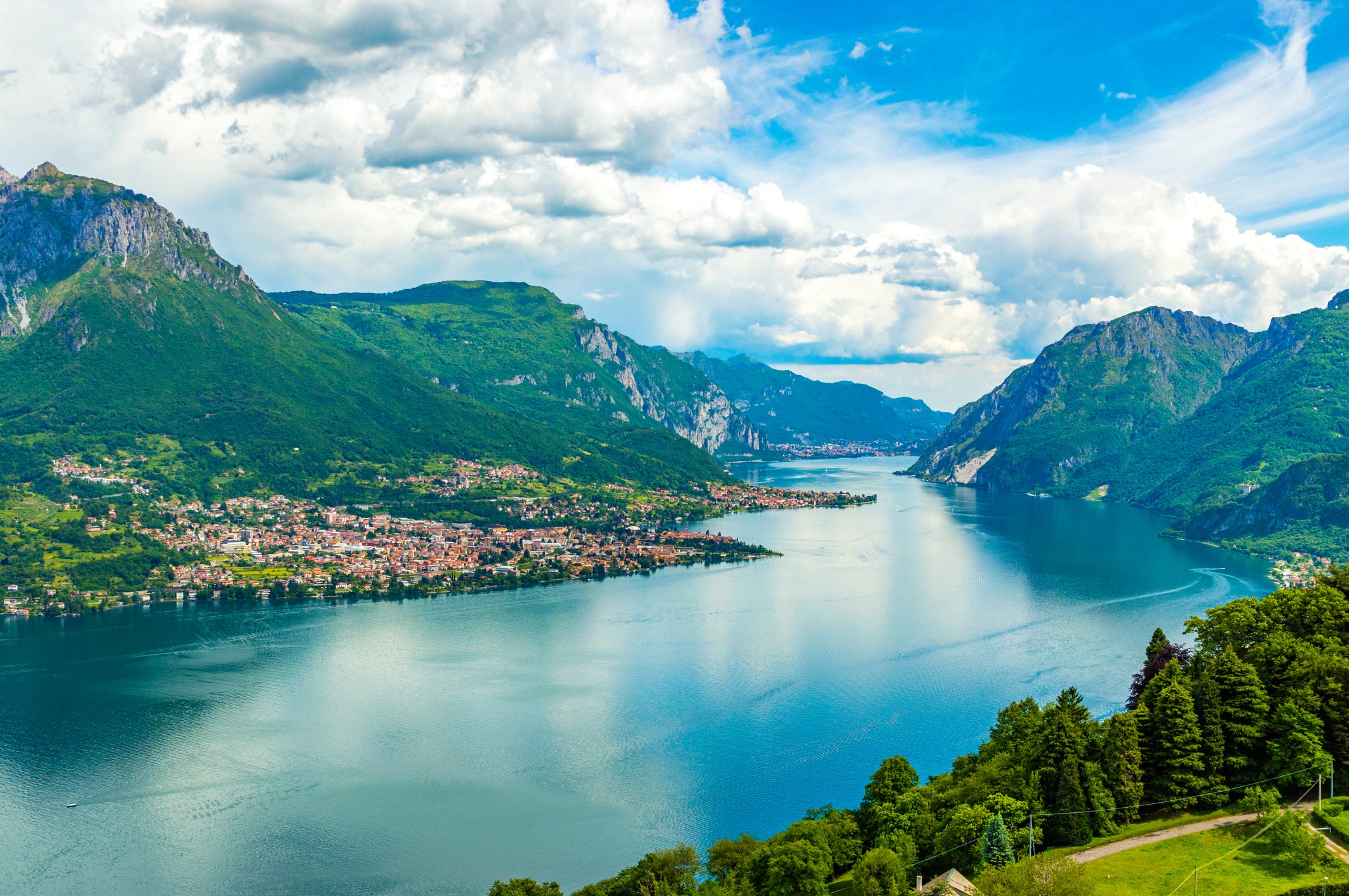 Lake Como is a popular beauty spot in northern Italy