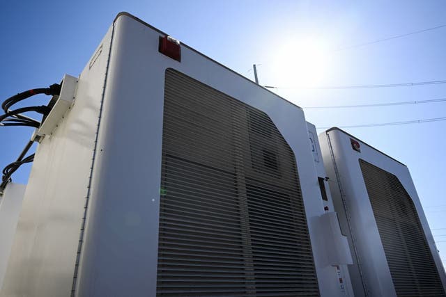 <p>Battery storage, pictured in Long Beach, California on 16 September, 2022</p>