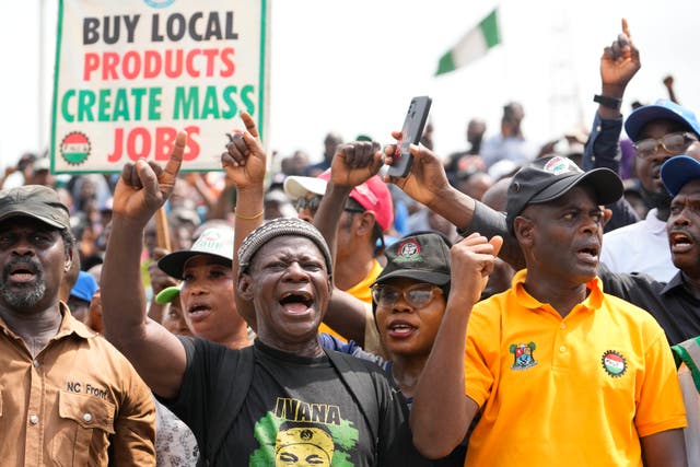 Nigeria Labor Protest
