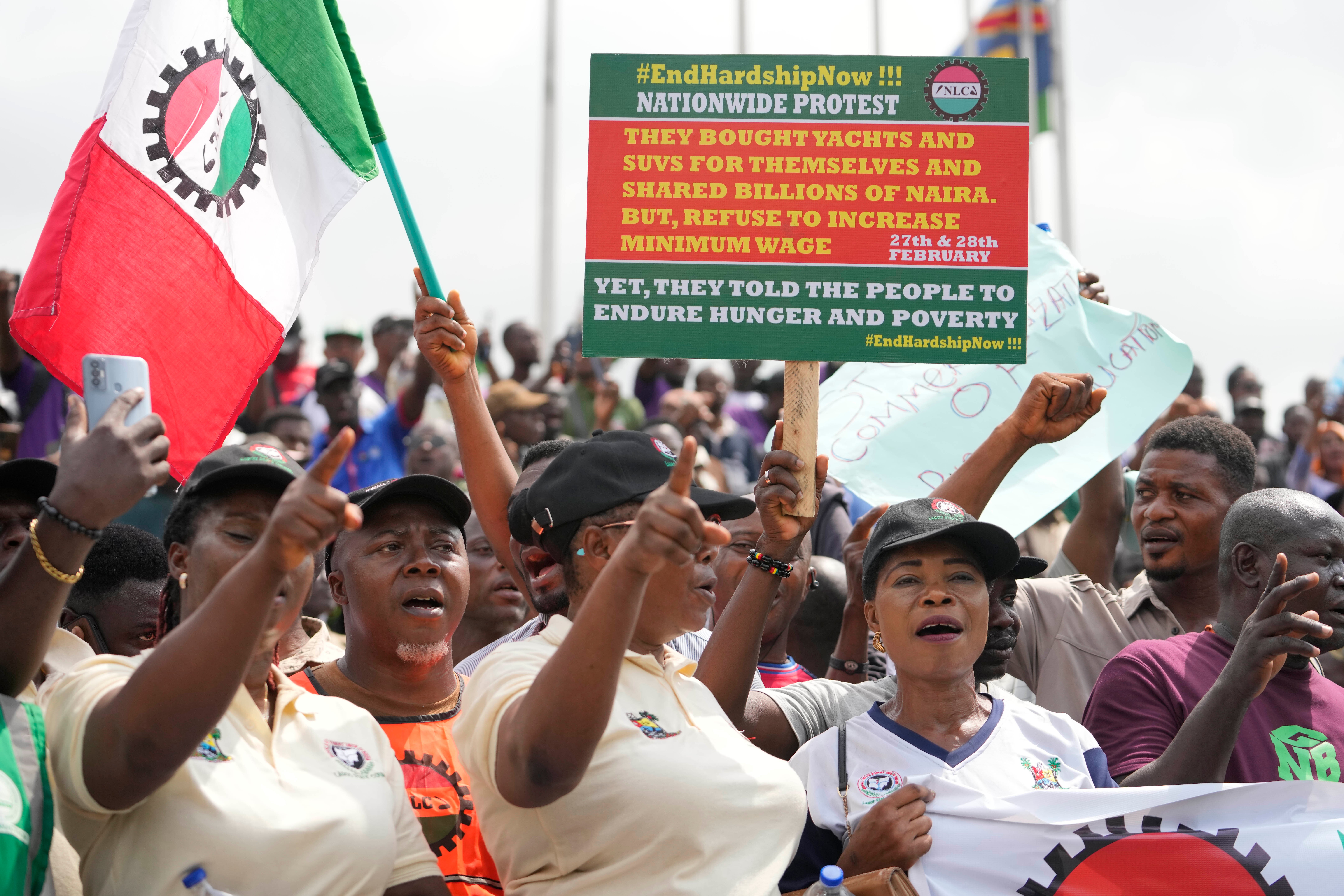 Nigeria Labor Protest