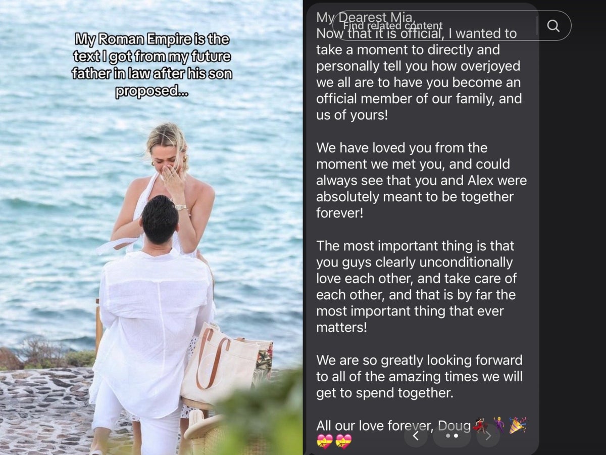 Woman’s future father-in-law writes sweet text after son proposes 