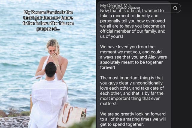 <p>Woman’s future father-in-law leaves sweet text after boyfriend’s proposal</p>