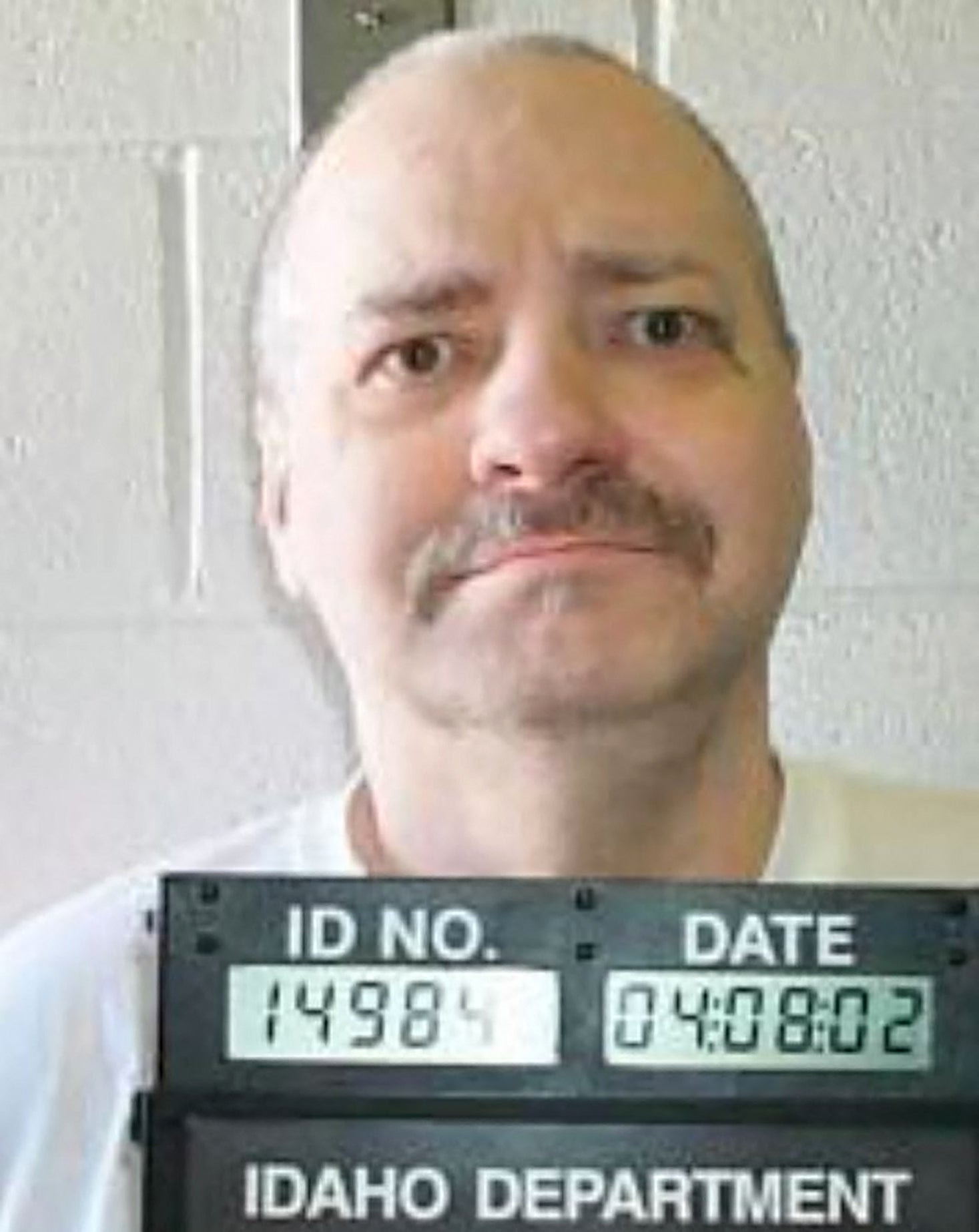 This April 8, 2002, image obtained from the Idaho Department of Correction shows death row inmate Thomas Creech