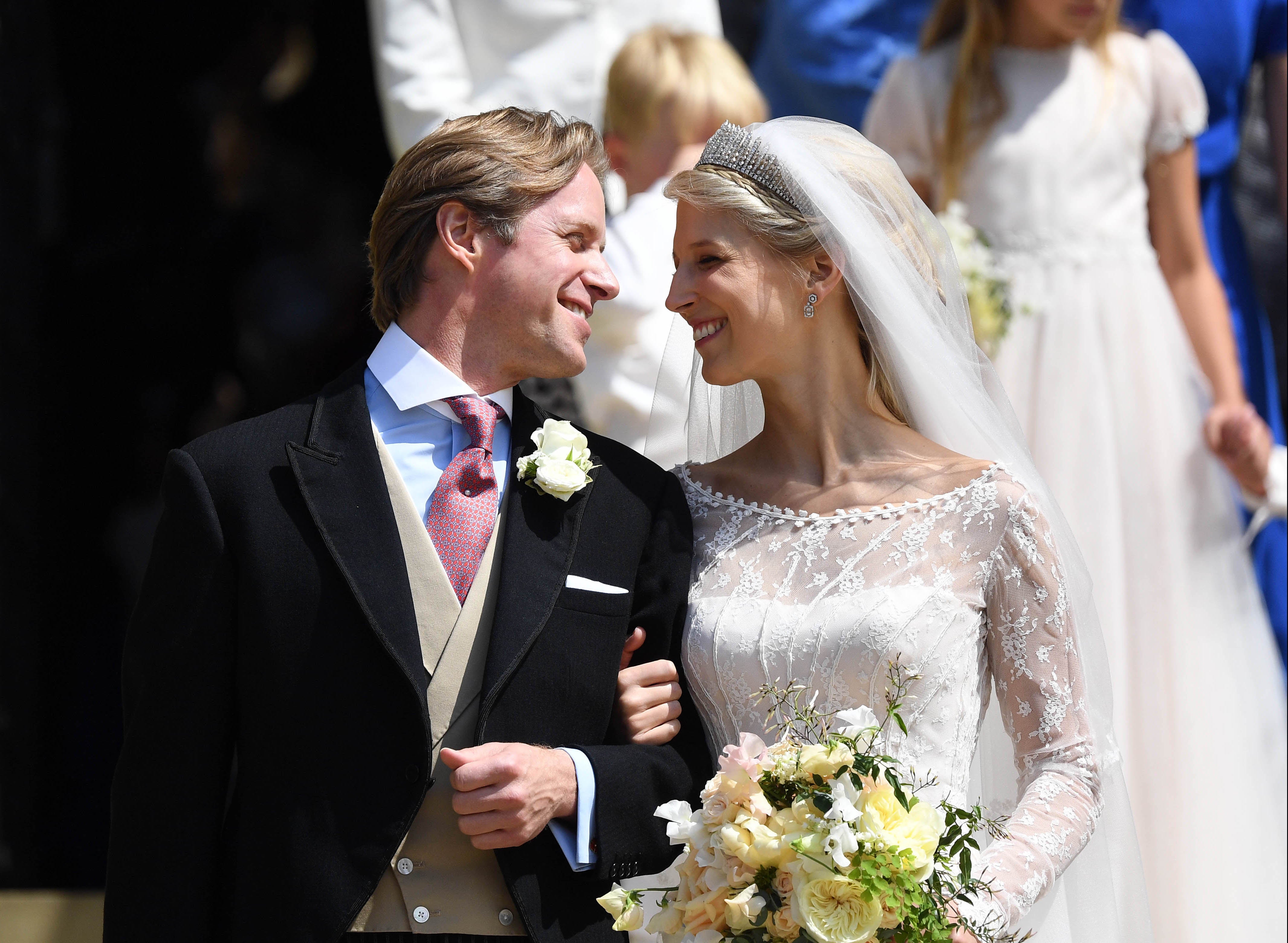 The couple were married in St George’s Chapel