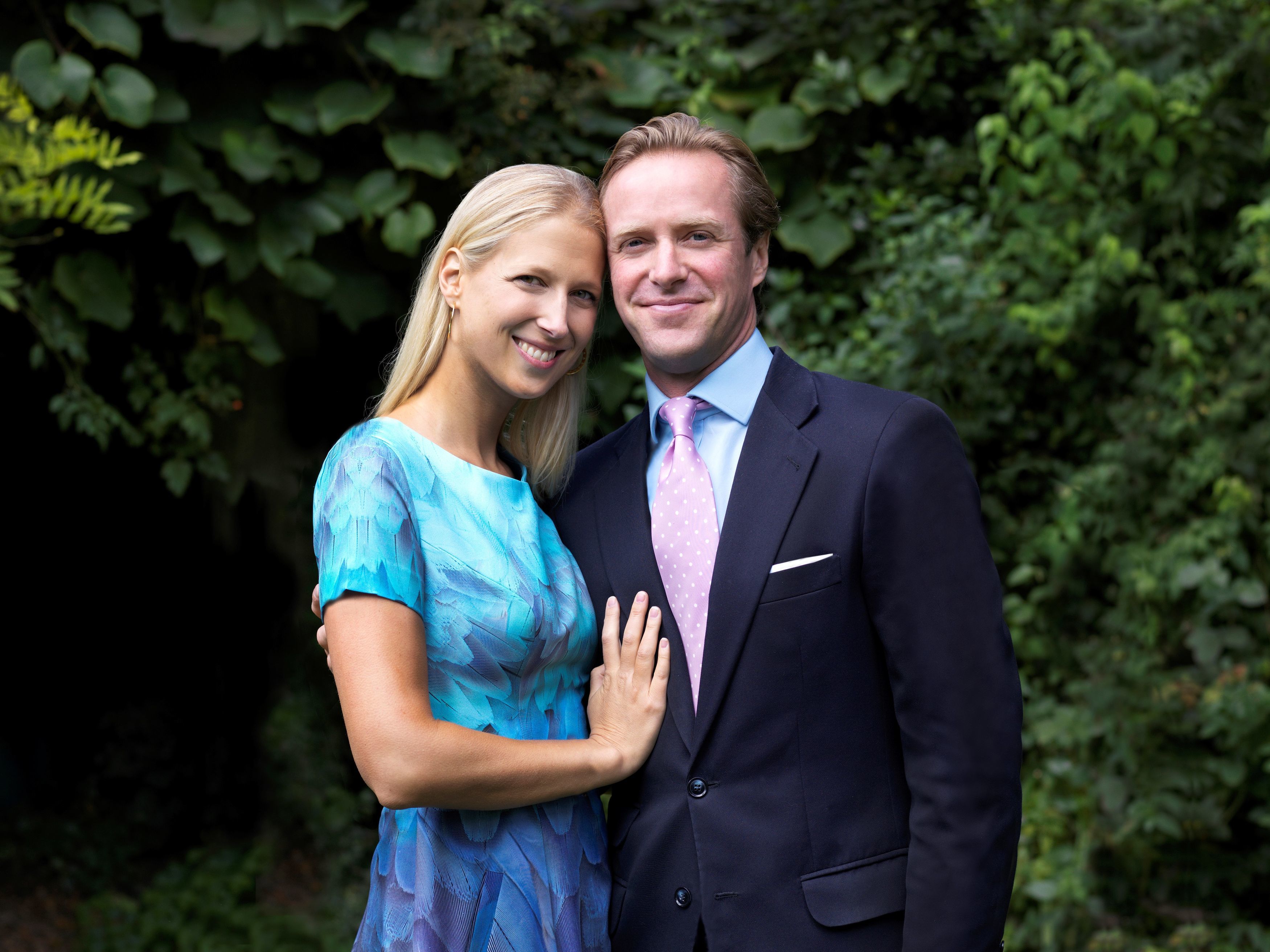 Lady Gabriella Kingston and Thomas Kingston (Alexandra Diez de Rivera/Buckingham Palace/PA)